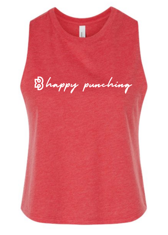 Farrell's Happy Punching Women's Racerback Cropped Tank