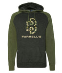 FARRELL'S ARMY UNISEX RAGLAN HOODED PULLOVER SWEATSHIRT