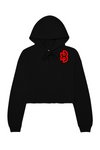 XB WOMEN'S CROPPED FLEECE HOODIE - SMALL LOGO