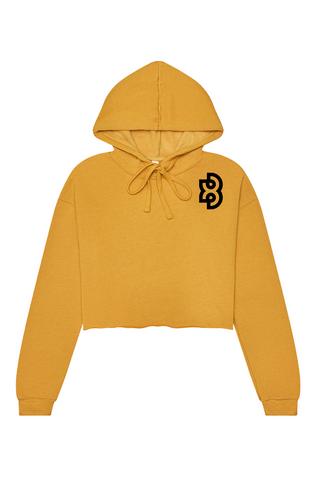 XB WOMEN'S CROPPED FLEECE HOODIE - SMALL LOGO