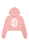 XB WOMEN'S CROPPED FLEECE HOODIE - LARGE LOGO