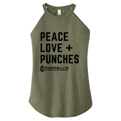 Farrell's Peace, Love + Punches Rocker Tank